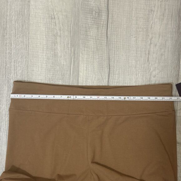 NWT Ava & Viv 3X Brown Bike Shorts Plus Size High Rise Stretch Lounge Soft - Picture 14 of 16
